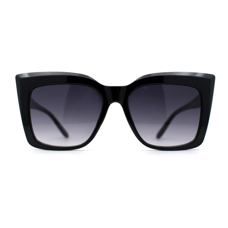 Womens Oversize Square Butterfly Plastic Fashion Sunglasses