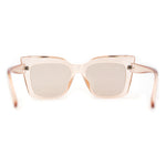 Womens Oversize Square Butterfly Plastic Fashion Sunglasses