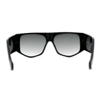 Flat Top Mafia Plastic Geometric Square Large Sunglasses