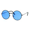 SA106 Retro Vintage Flat Color Circle Round Lens Sunglasses