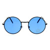 SA106 Retro Vintage Flat Color Circle Round Lens Sunglasses