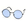 SA106 Retro Vintage Flat Color Circle Round Lens Sunglasses