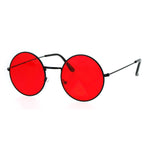 SA106 Retro Vintage Flat Color Circle Round Lens Sunglasses