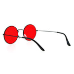 SA106 Retro Vintage Flat Color Circle Round Lens Sunglasses