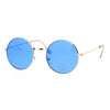 SA106 Retro Vintage Flat Color Circle Round Lens Sunglasses