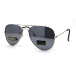 Air Force Polarized Silver Mirror Lens Police Style Cop Pilot Sunglasses