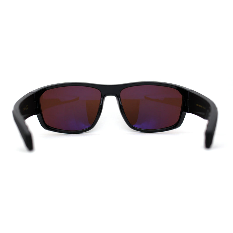 90s Classic Wrap Biker Style Driving HD Lens Plastic Sunglasses