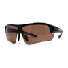 Mens 90s Wrap Baseball Half Rim Sport Driving HD Lens Sunglasses