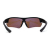 Mens 90s Wrap Baseball Half Rim Sport Driving HD Lens Sunglasses