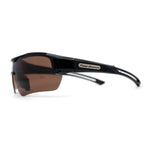 Mens 90s Wrap Baseball Half Rim Sport Driving HD Lens Sunglasses