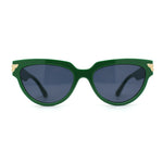 Womens Mod 20s Art Deco Cat Eye Horn Rim Plastic Sunglasses