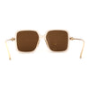 Womens Luxury Thin Metal Arm Mod Rectangle Butterfly Sunglasses
