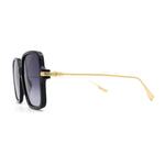 Womens Luxury Thin Metal Arm Mod Rectangle Butterfly Sunglasses