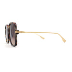 Womens Luxury Thin Metal Arm Mod Rectangle Butterfly Sunglasses