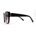 Womens Round Cat Eye Rimless Plastic Butterfly Designer Sunglasses