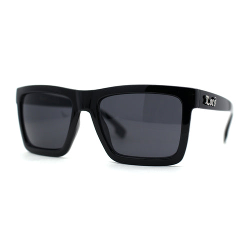 Locs Retro Horn Rim 2 Tone Mens Sunglasses