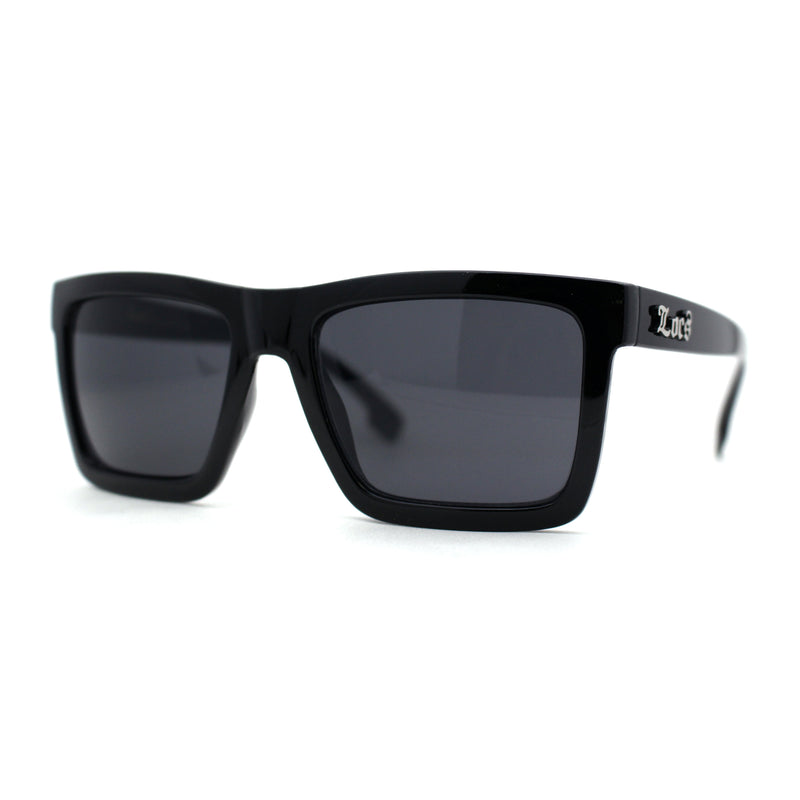 Locs Retro Horn Rim 2 Tone Mens Sunglasses