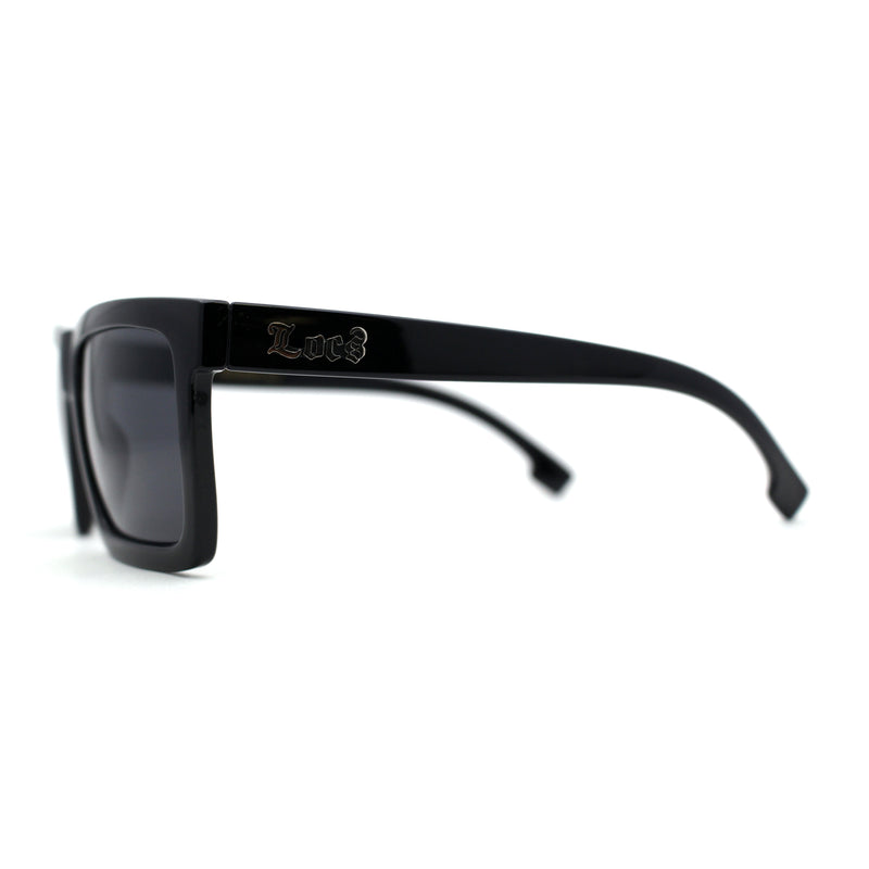 Locs Retro Horn Rim 2 Tone Mens Sunglasses