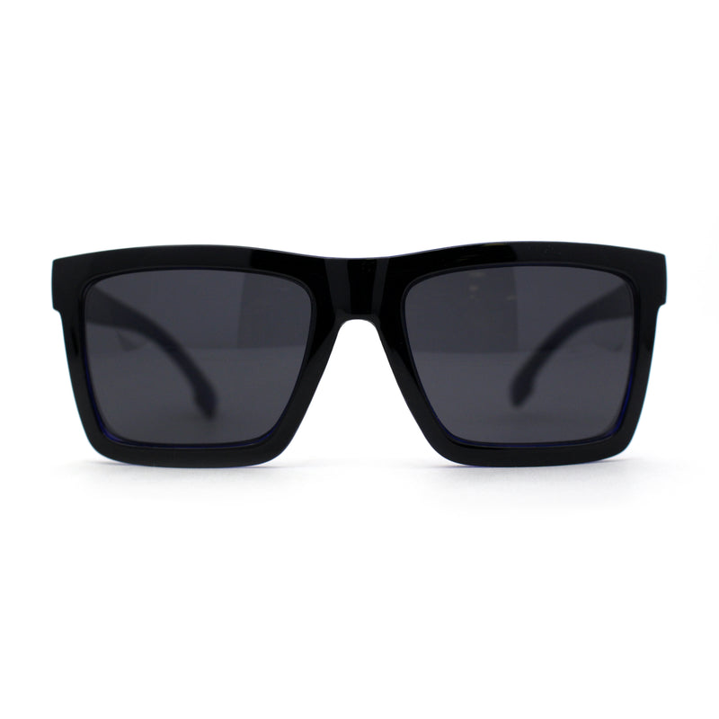 Locs Retro Horn Rim 2 Tone Mens Sunglasses