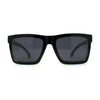 Locs Retro Horn Rim 2 Tone Mens Sunglasses