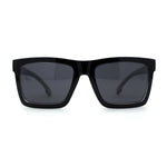 Locs Retro Horn Rim 2 Tone Mens Sunglasses