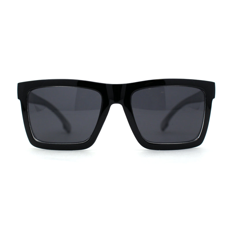 Locs Retro Horn Rim 2 Tone Mens Sunglasses