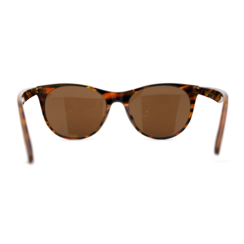 Womens Classy Iconic Boyfriend Style Horn Rim Sunglasses