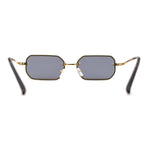 Luxury Rimless Metal Engraving Frame Thin Rectangle Sunglasses