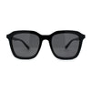 Mod Thin Plastic Hipster Rectangle Minimal Sunglasses