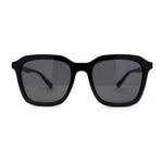 Mod Thin Plastic Hipster Rectangle Minimal Sunglasses