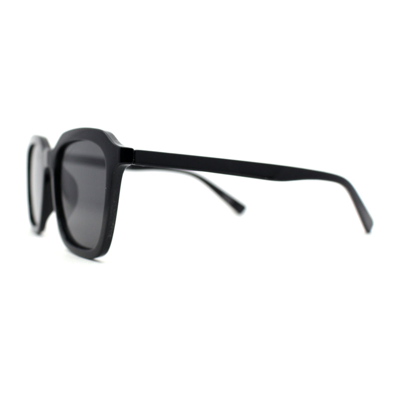 Mod Thin Plastic Hipster Rectangle Minimal Sunglasses