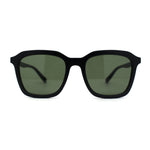 Mod Thin Plastic Hipster Rectangle Minimal Sunglasses