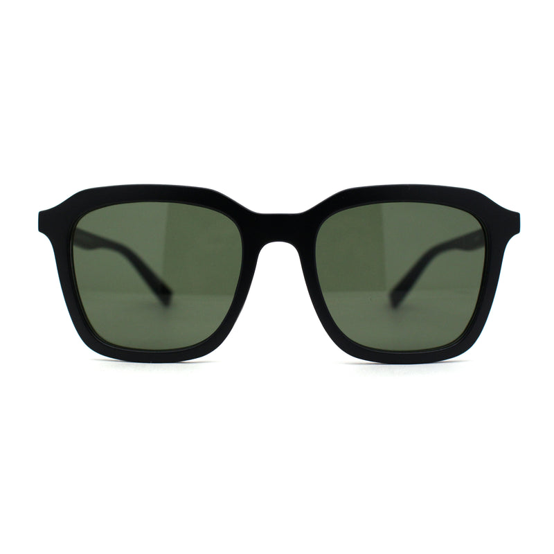 Mod Thin Plastic Hipster Rectangle Minimal Sunglasses