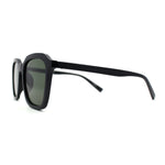 Mod Thin Plastic Hipster Rectangle Minimal Sunglasses
