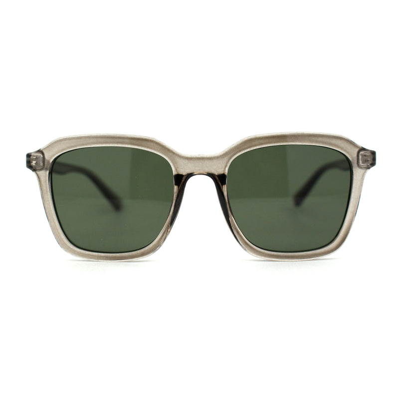 Mod Thin Plastic Hipster Rectangle Minimal Sunglasses