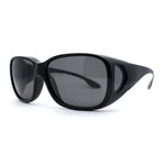 Polarized Extra Oversized All Black Fit Over Driving Sunglasses