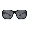 Polarized Extra Oversized All Black Fit Over Driving Sunglasses