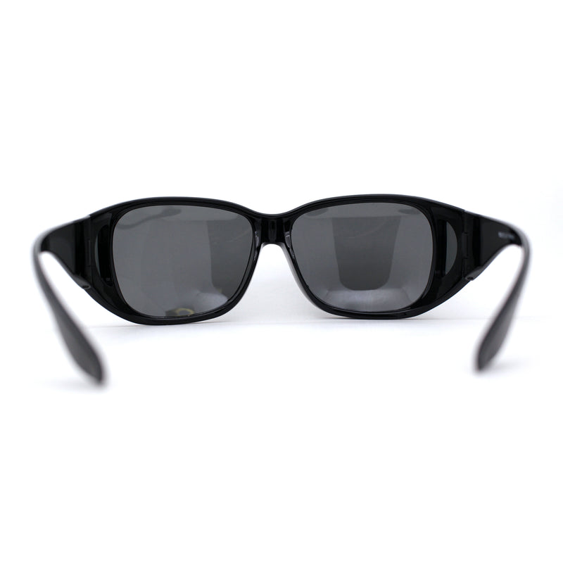 Polarized Extra Oversized All Black Fit Over Driving Sunglasses