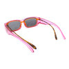 Polarized 58mm Womens Rhinestone Trim Slim Fit Over Sunglasses