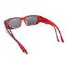 Polarized 58mm Womens Rhinestone Trim Slim Fit Over Sunglasses