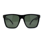 Polarized Mens Gentlemans Horn Rim Plastic Hipster Sunglasses