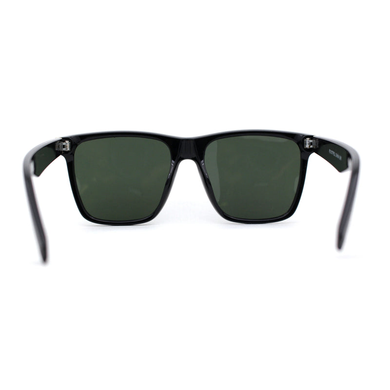 Polarized Mens Gentlemans Horn Rim Plastic Hipster Sunglasses