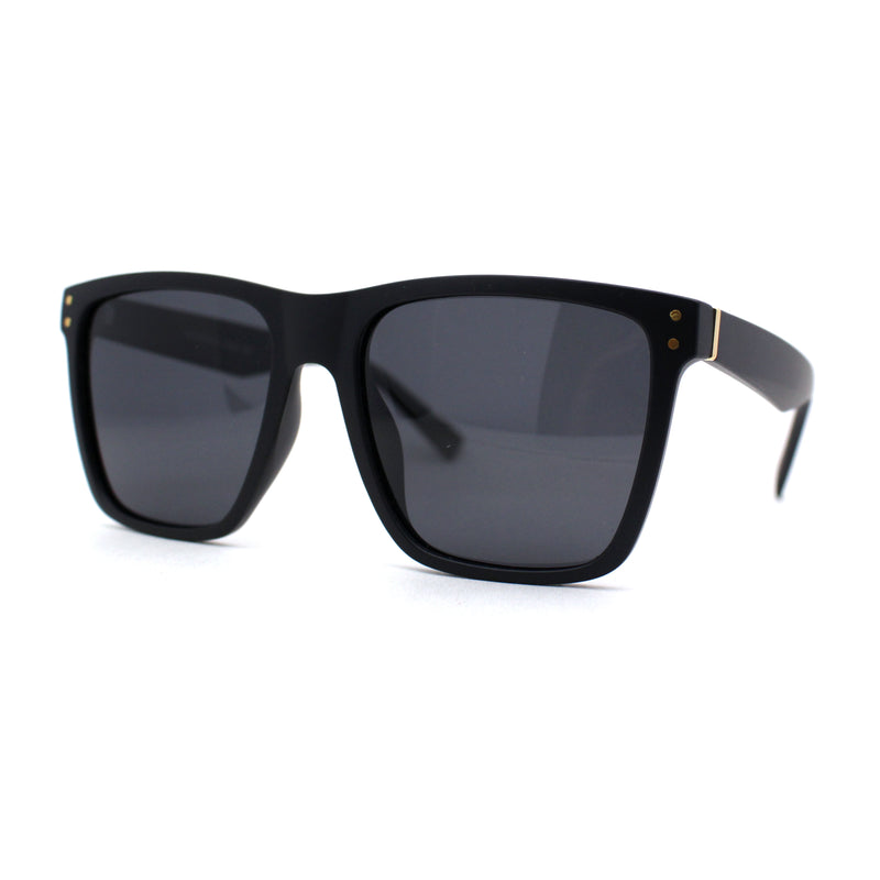 Polarized Mens Gentlemans Horn Rim Plastic Hipster Sunglasses