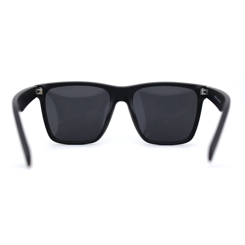 Polarized Mens Gentlemans Horn Rim Plastic Hipster Sunglasses