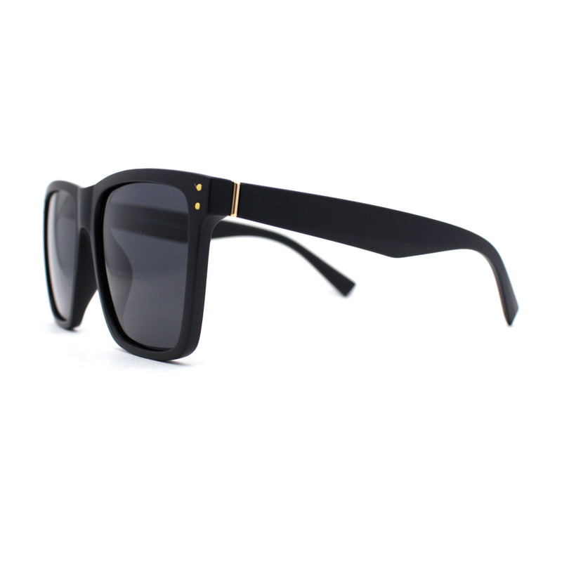 Polarized Mens Gentlemans Horn Rim Plastic Hipster Sunglasses