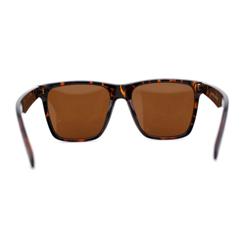 Polarized Mens Gentlemans Horn Rim Plastic Hipster Sunglasses