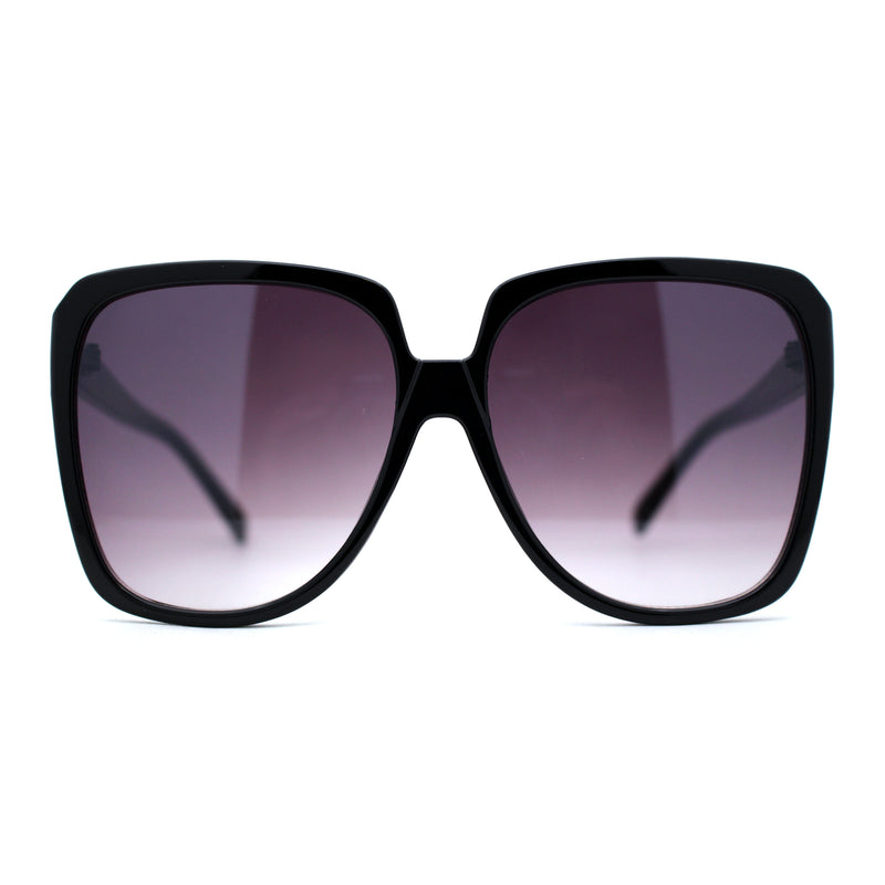 Oversized Retro Mod Thin Plastic Womens Butterfly Sunglasses