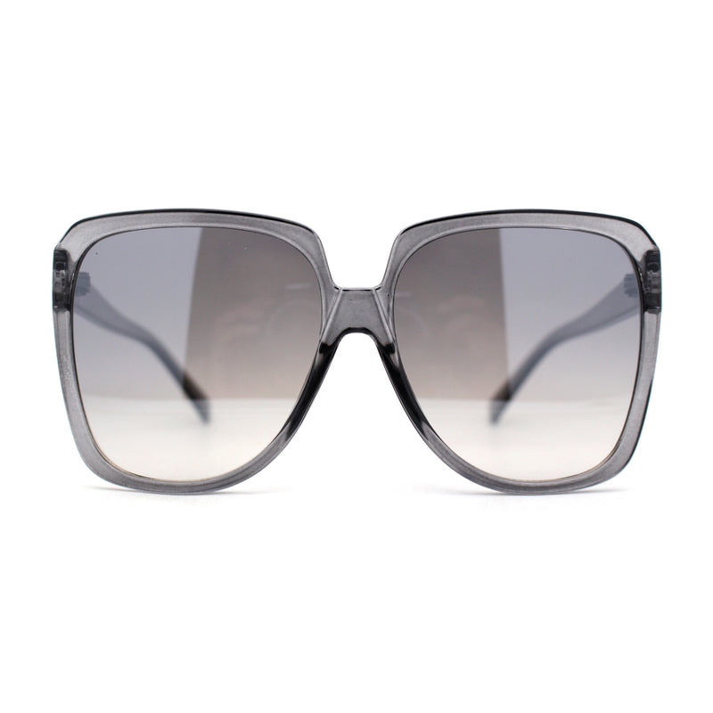 Oversized Retro Mod Thin Plastic Womens Butterfly Sunglasses