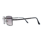 Mens Simple Classy Slim Rectangle Metal Rim Sunglasses