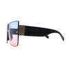 Womens Luxury Flat Top Thick Temple Mafia Sunglasses